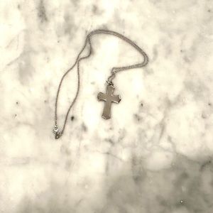 James Avery cross pendant retired style! 18 inch chain